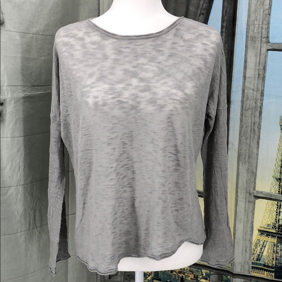 Cullen Delave Linen Sweater in Sagey-Green Grey M - Picture 2 of 8